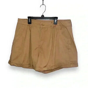 Arizona Jean Co. Hi-Rise Pleated Shorts, Size 19 (Juniors)